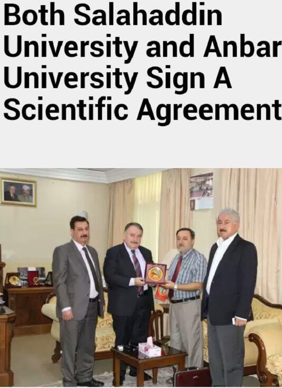 HEBDC director received  the shield of the University of Salahaddin in Arbil